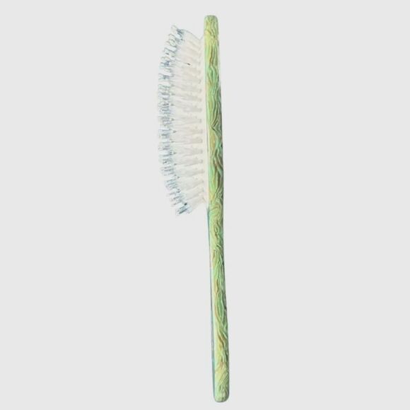 Solar Eclipse Hand-Painted Waterlily July Birthday Acetate 2-1 Daily Hair Brush - Picture 3 of 3